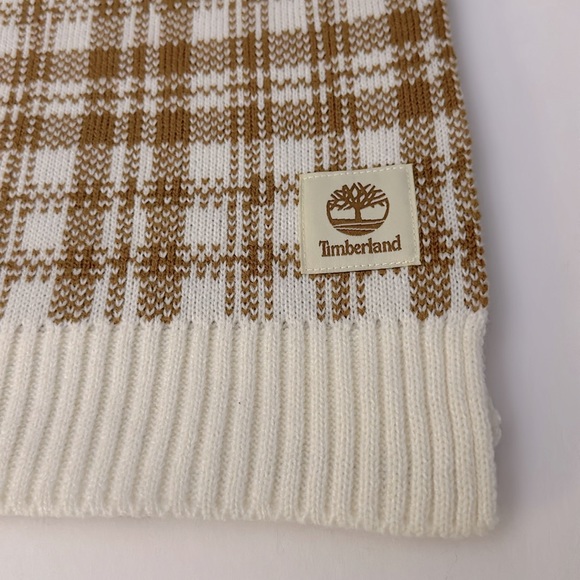 TIMBERLAND || Gold Plaid Scarf. Sz. OS - Picture 8 of 10